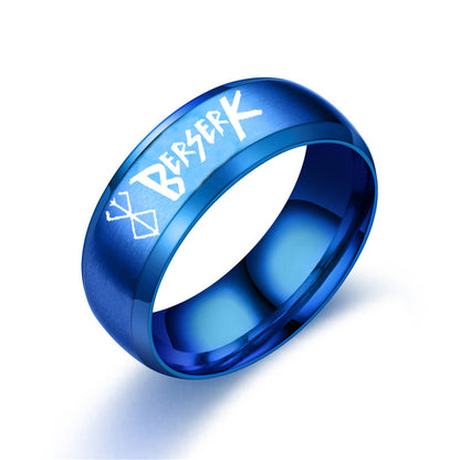 Stainless Steel Cartoon Laser Personalized Small Gift Ring