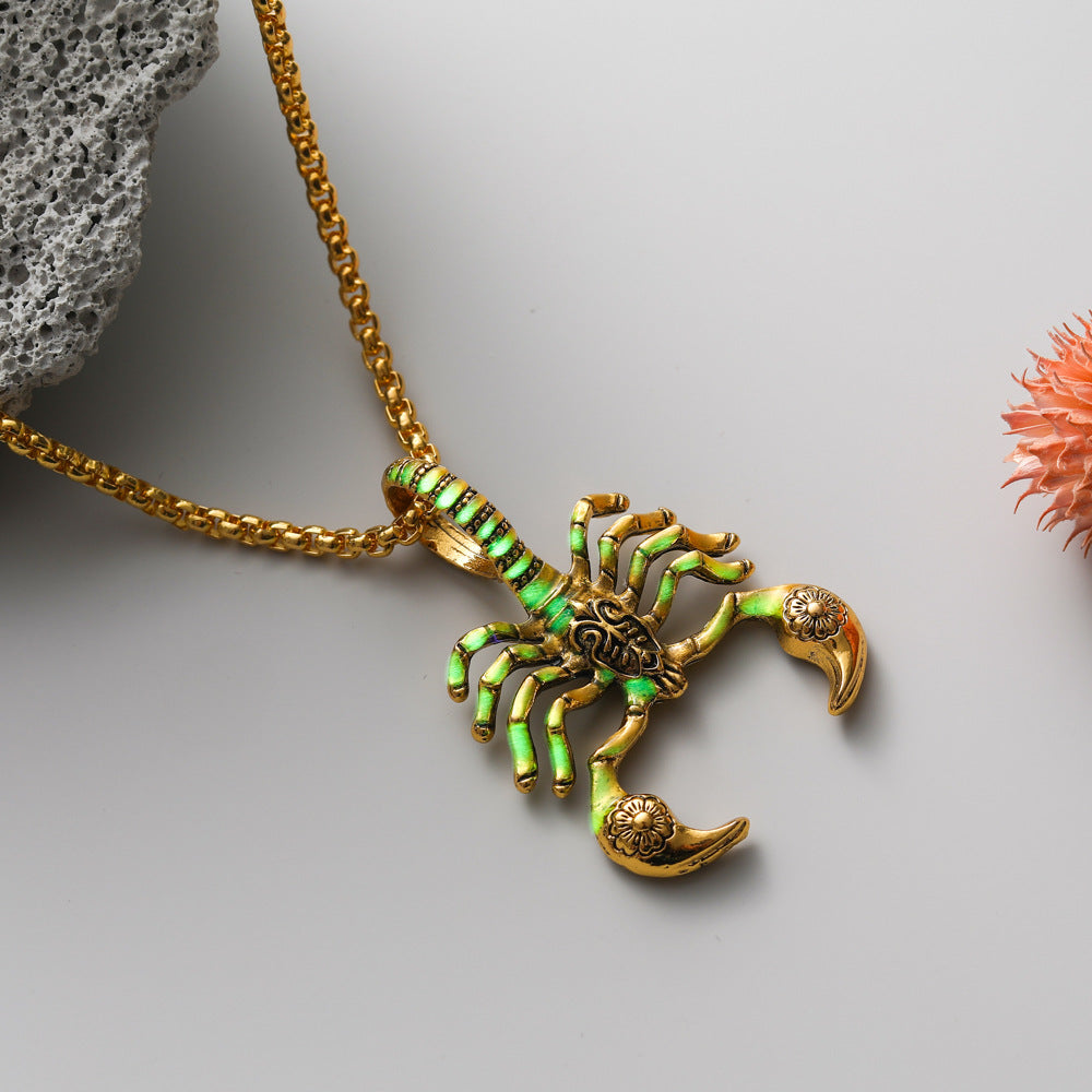 Fashion Glow Poison Scorpion Pendant