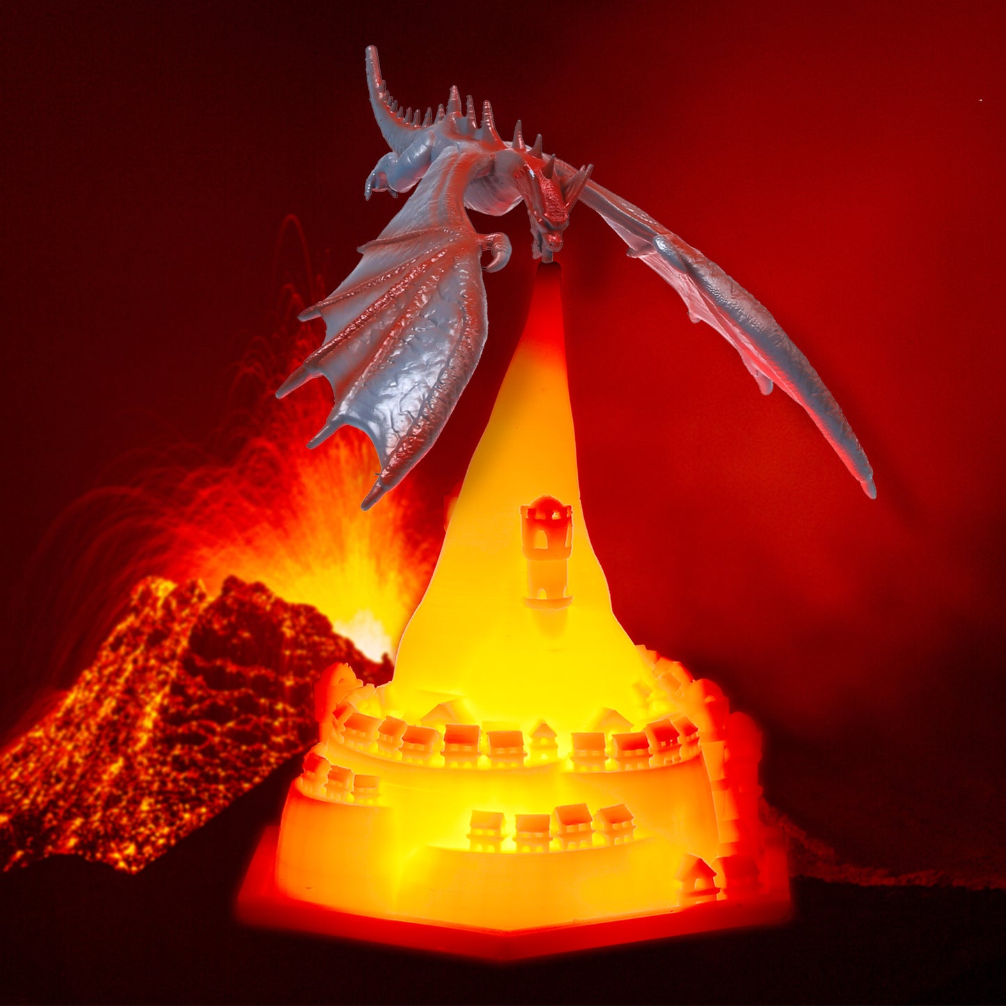 3d Printing Dynamic Balance Dragon Desk Lamp Breathing Led Night Light