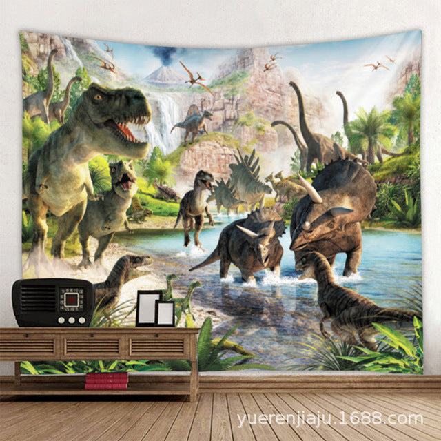 Dinosaur Wall Beach Carpet Cloth