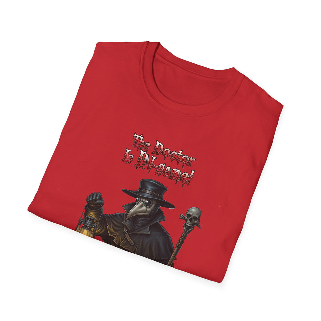Gothic Plague In-sane Doctor T-Shirt, Unisex Softstyle Tee, Spooky Halloween Tee, Halloween Costume Shirt, Gift for Whovians, Dark Humor [...]