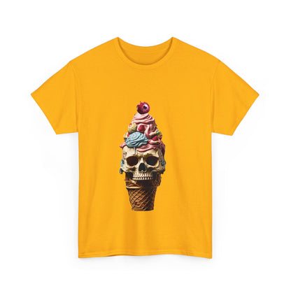 Skull Ice Cream Unisex Heavy Cotton Tee