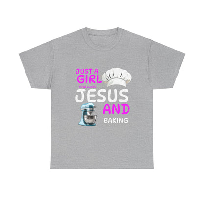 Jesus and Baking Unisex Heavy Cotton Tee