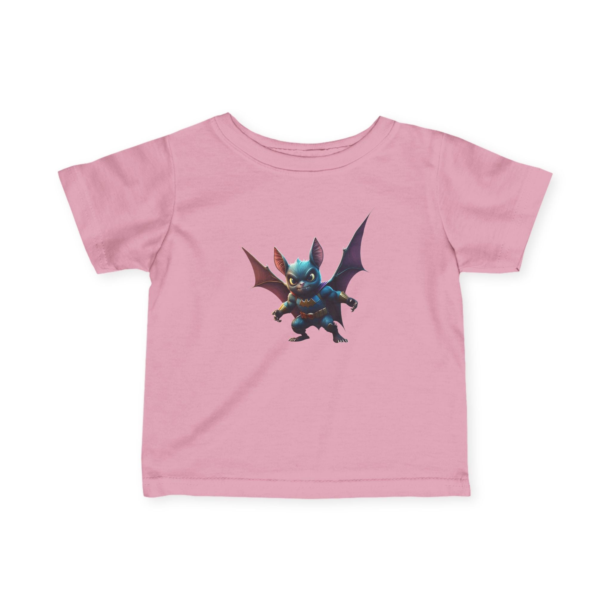 Cute Bat Man Super Hero Infant Tee for Playful Kids | Fun Graphic T-Shirt