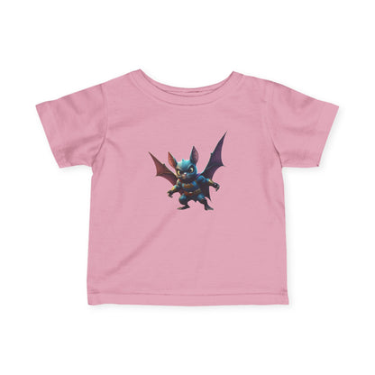 Cute Bat Man Super Hero Infant Tee for Playful Kids | Fun Graphic T-Shirt