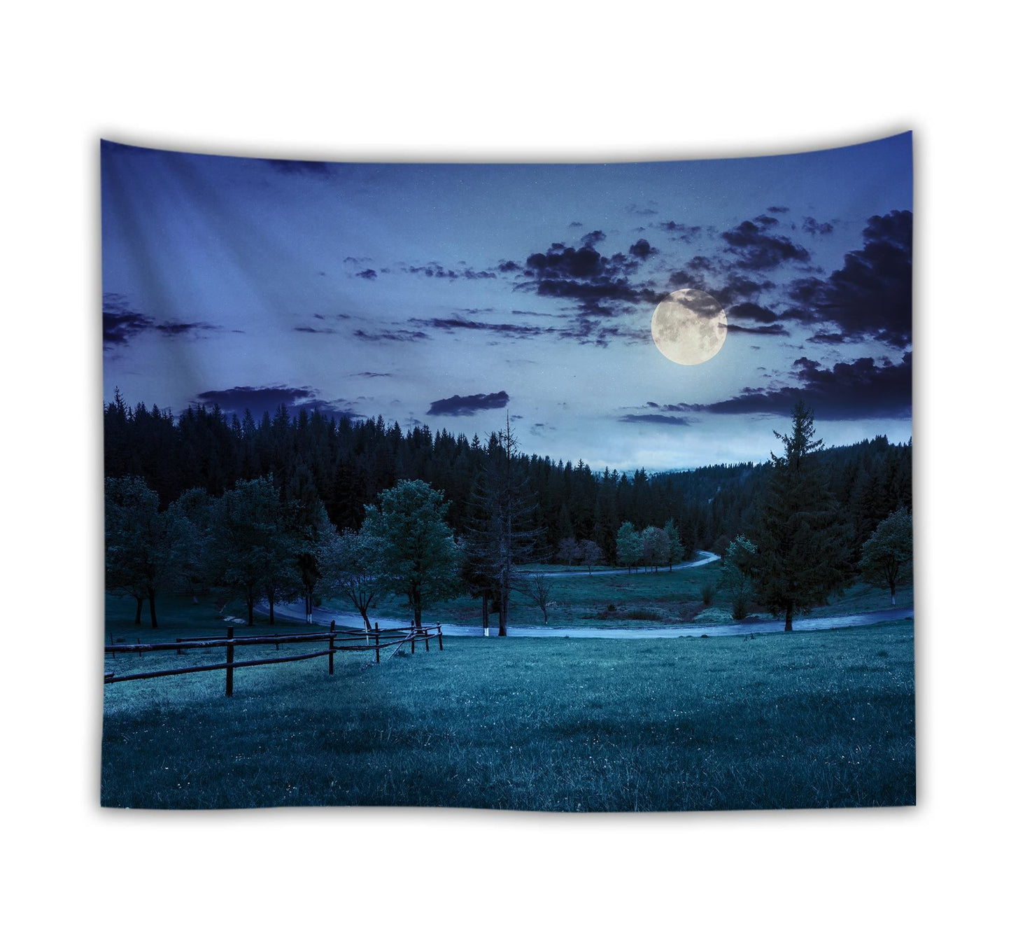 Ocean moon tapestry nature dorm decor wall tapestry