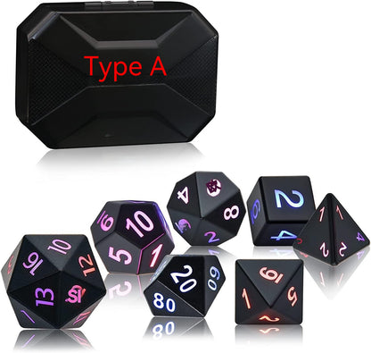 Rechargeable LED Electronic Luminescent Dice