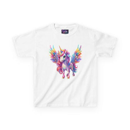 Colorful Unicorn Kids Heavy Cotton Tee - Fun & Whimsical Shirt for Magical Play