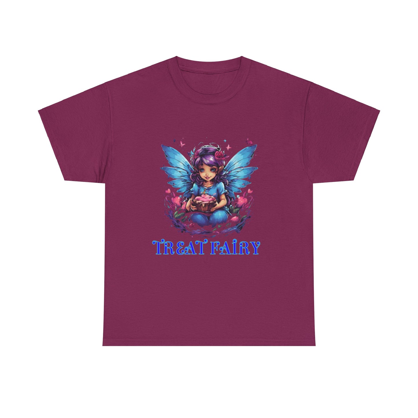 Enchanted Treat  Fairy Unisex Heavy Cotton Tee - Perfect for Magical Gatherings and Everyday Wear