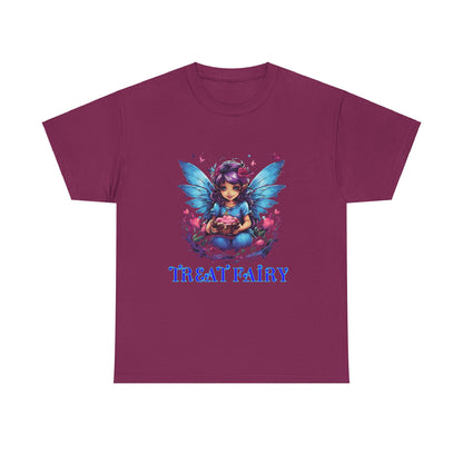 Enchanted Treat  Fairy Unisex Heavy Cotton Tee - Perfect for Magical Gatherings and Everyday Wear