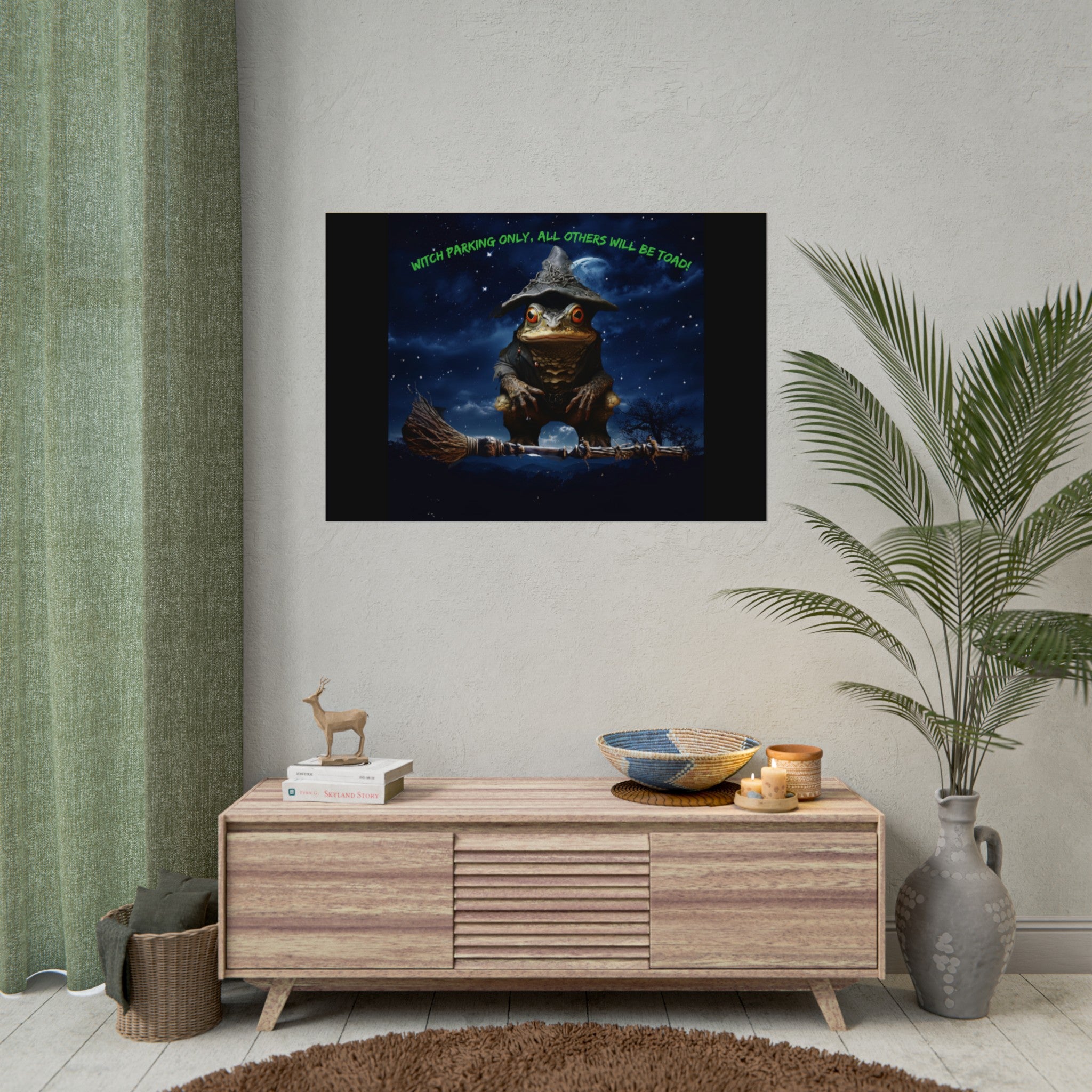 Witch Parking Only Toad Rolled Posters - S-Mart Shop Smart Treasures