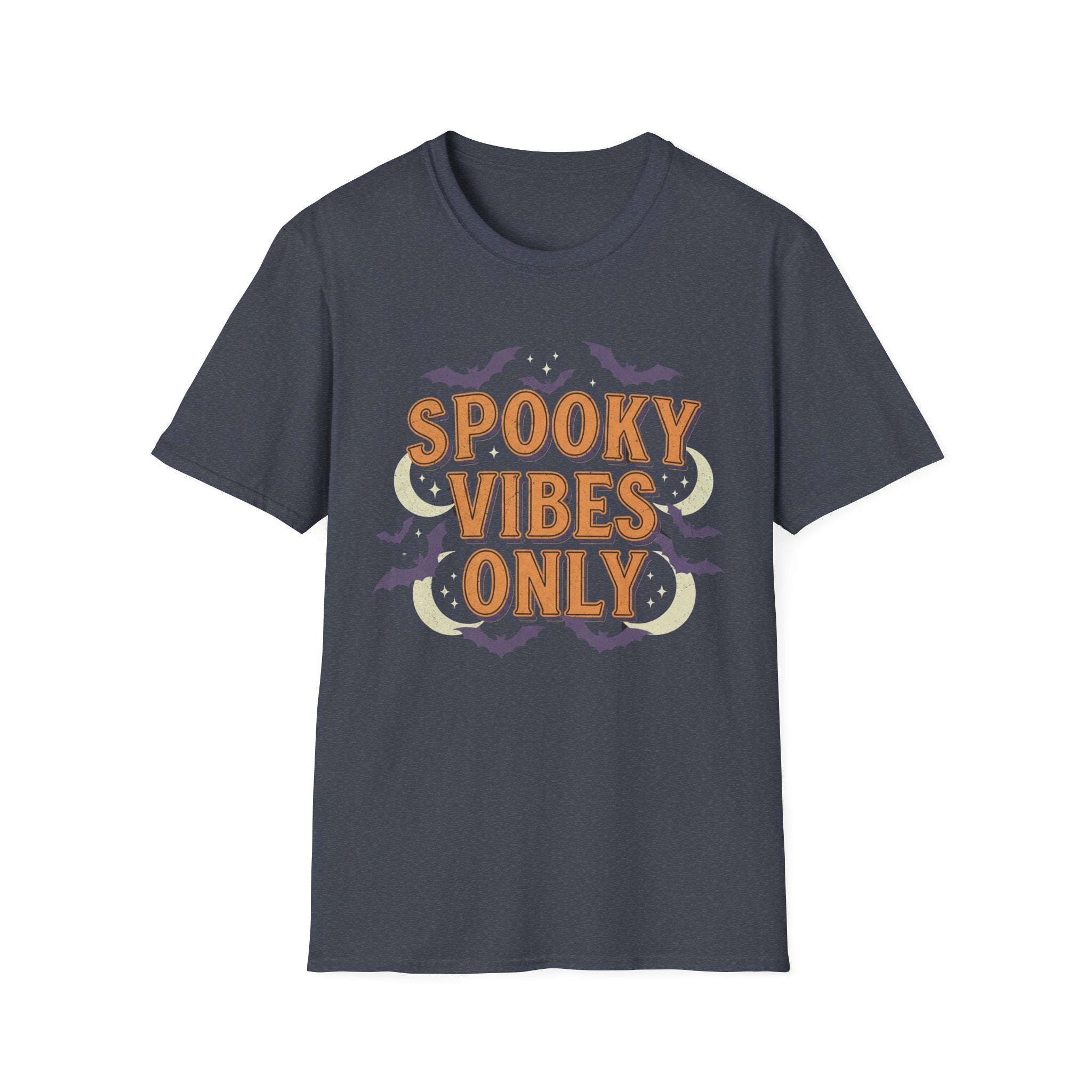 Spooky Vibes Only Unisex Softstyle T-Shirt | Halloween Tee, Autumn Apparel, Gift for Her, Unisex Shirt, Casual Wear, Spooky Season Fashion