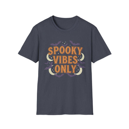 Spooky Vibes Only Unisex Softstyle T-Shirt | Halloween Tee, Autumn Apparel, Gift for Her, Unisex Shirt, Casual Wear, Spooky Season Fashion