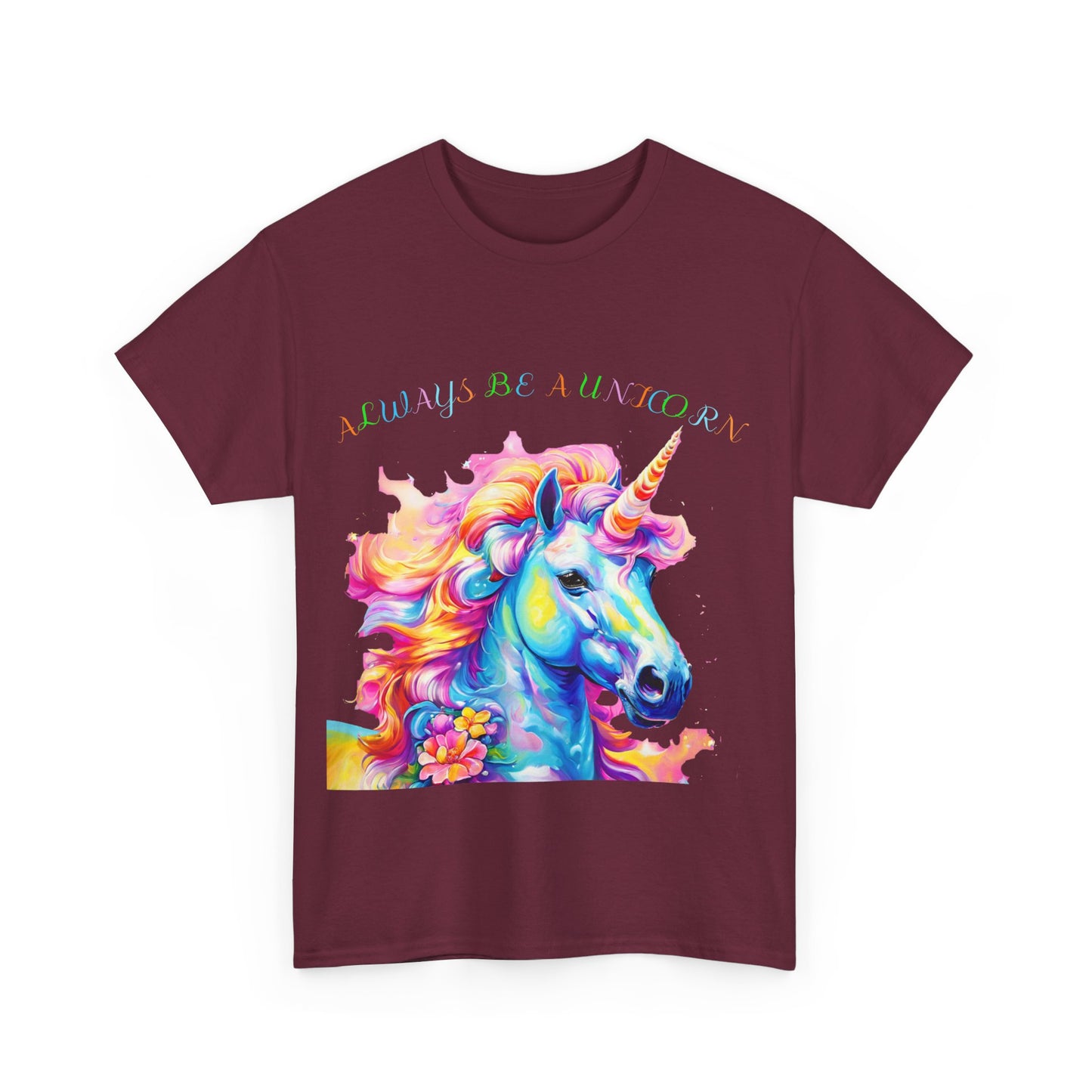 Always Be A Unicorn Unisex Heavy Cotton Tee