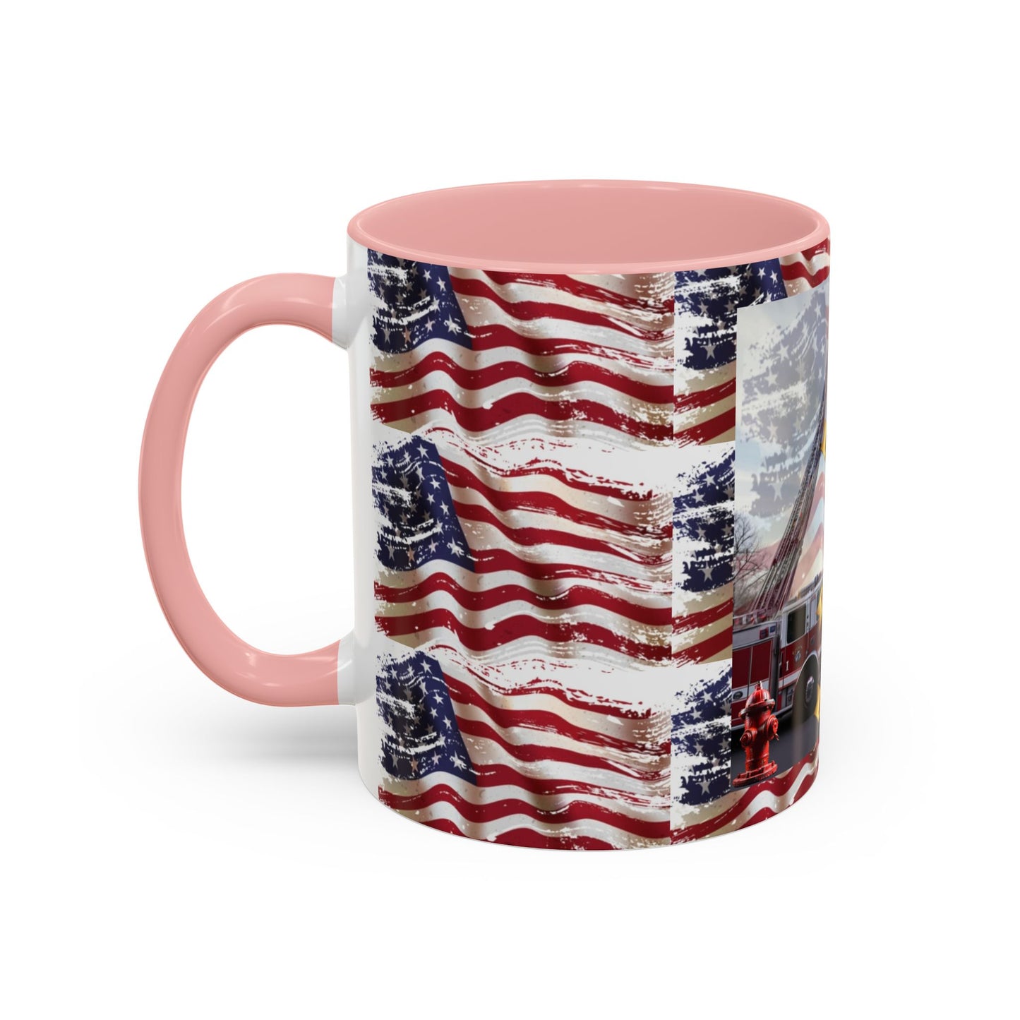 Juniata Terrace Fire 2025 Patriotic Firefighter Accent Coffee Mug - 11oz & 15oz