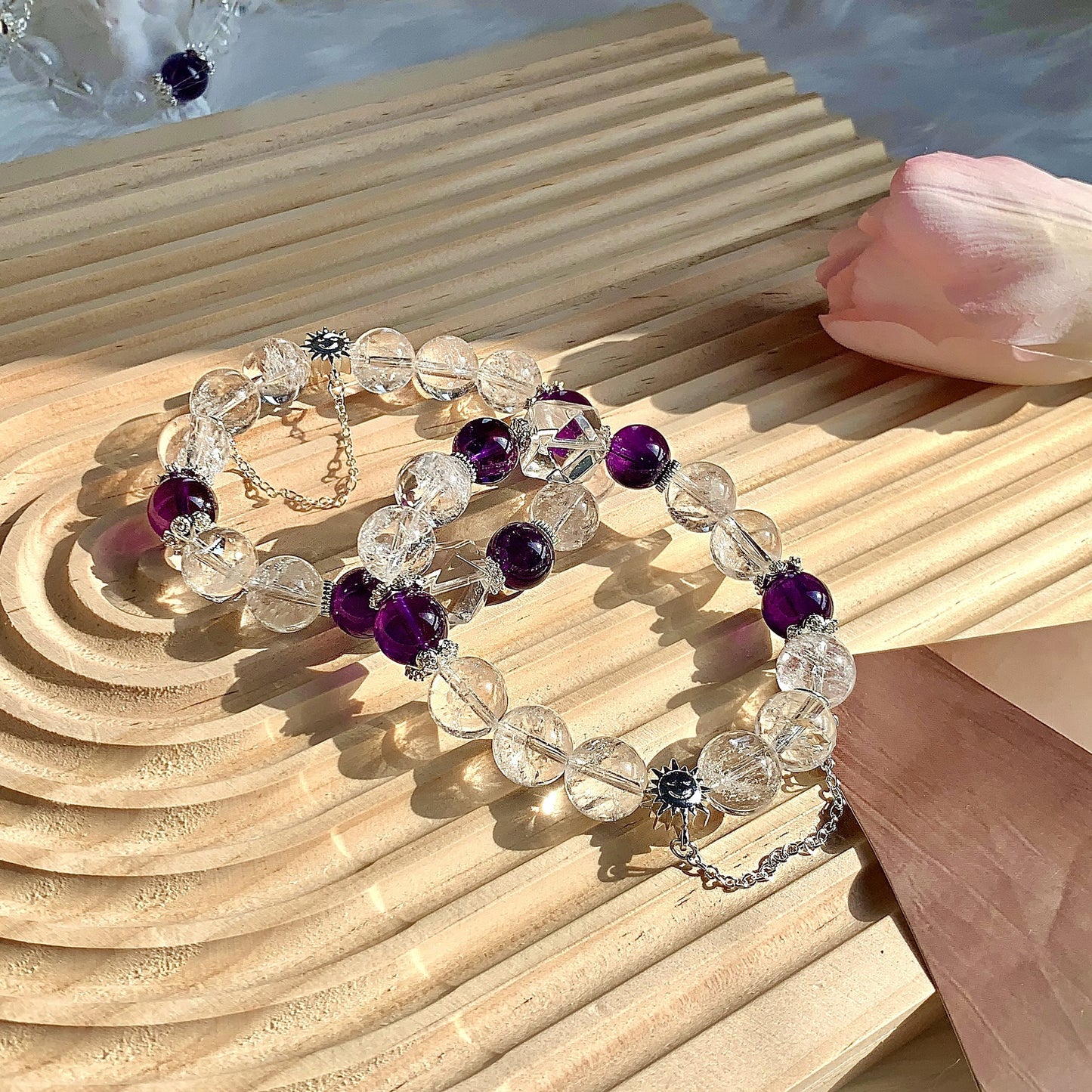 DIKAI Natural Crystal Bracelet DIY Niche Original