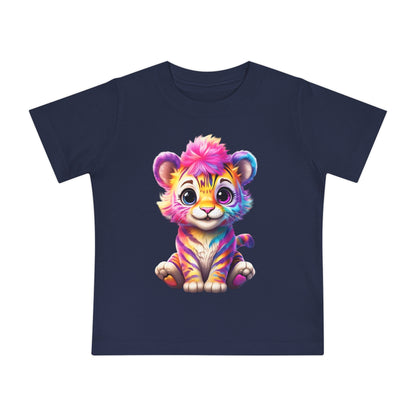 Colorful Baby Tiger & Butterfly Short Sleeve T-Shirt