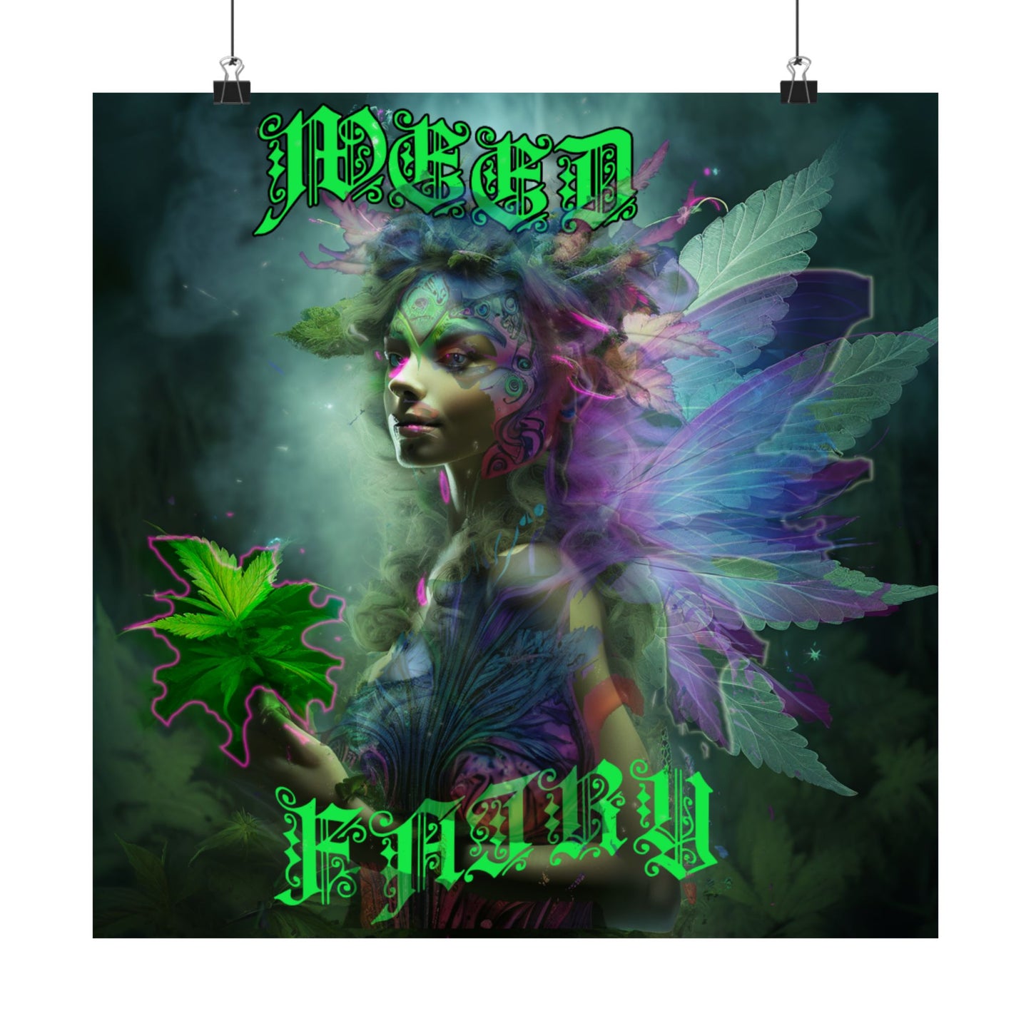 Weed Fairy Matte Vertical Posters