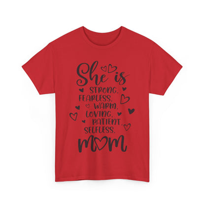 She is mom Unisex Heavy Cotton Tee