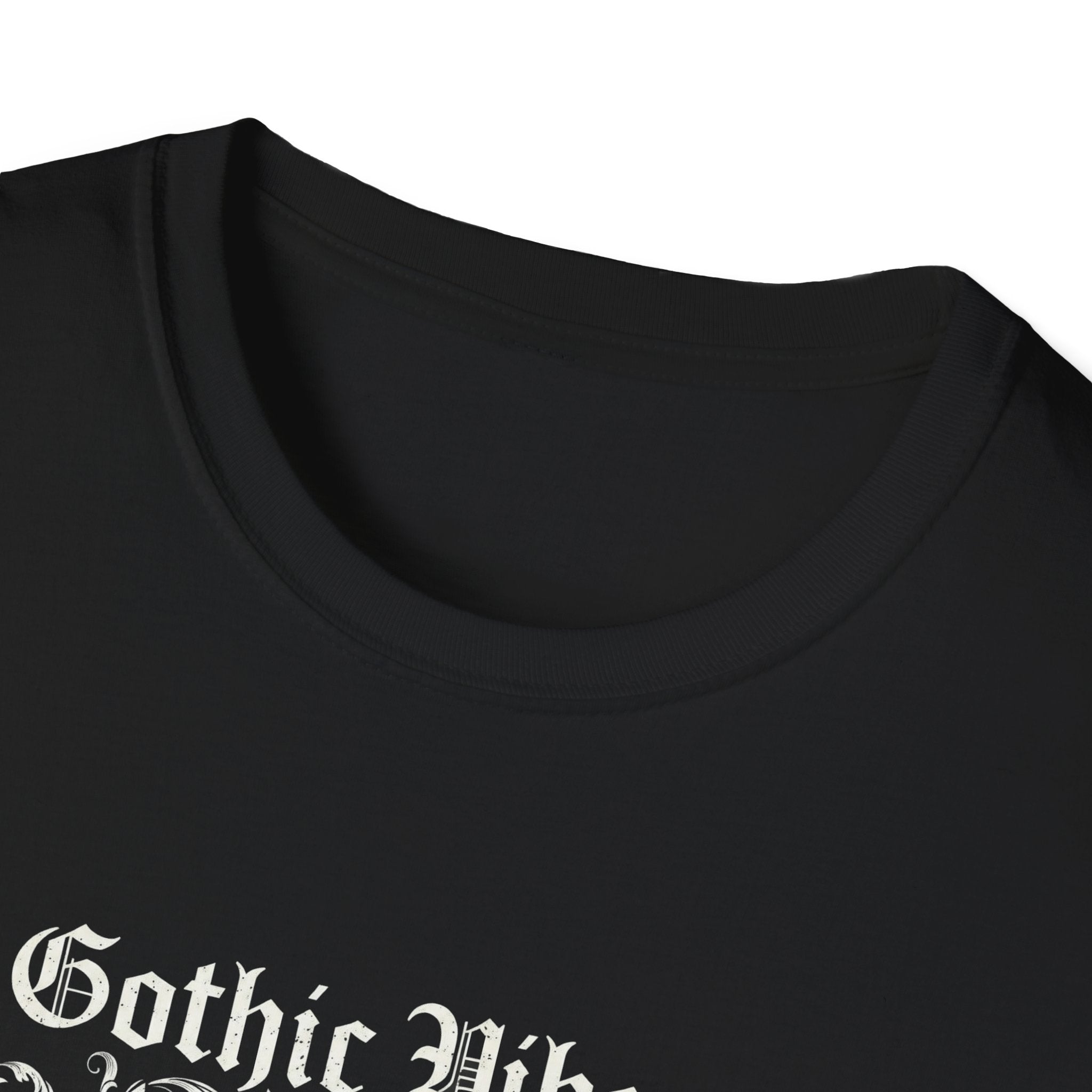 Gothic Vibes T-Shirt, Unisex Softstyle Tee for Alternative Style, Dark Aesthetic Apparel, Great for Festivals and Halloween
