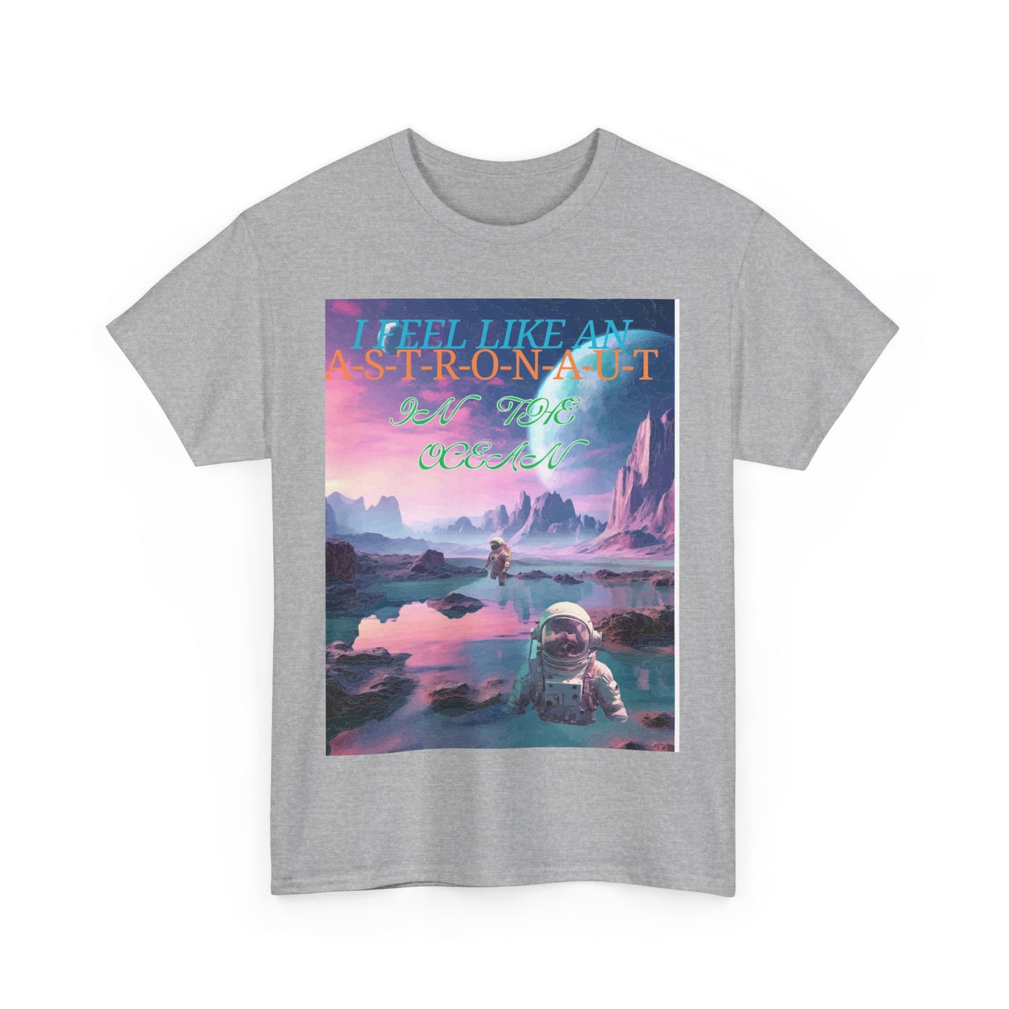 Astronaut In The Ocean Unisex Heavy Cotton Tee