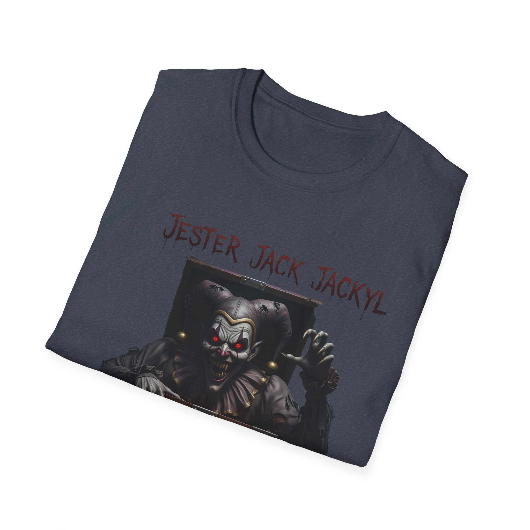 Jester Jack Jackyl Creepy Clown Graphic T-Shirt, Perfect for Halloween, Horror Fans, Scary Movie Night, Unisex Gift, Fun Adult Apparel