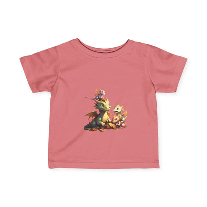 Whimsical Dragon Infant T-Shirt | Cute Baby Tee for Adventurous Kids