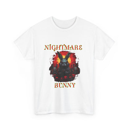 Nightmare Bunny Unisex Heavy Cotton Tee - Spooky Halloween Vibe