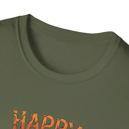 Happy Halloween Wine T-Shirt, Fun Costume Tee, Unisex Graphic Shirt, Spooky Party Wear, Gift for Wine Lovers