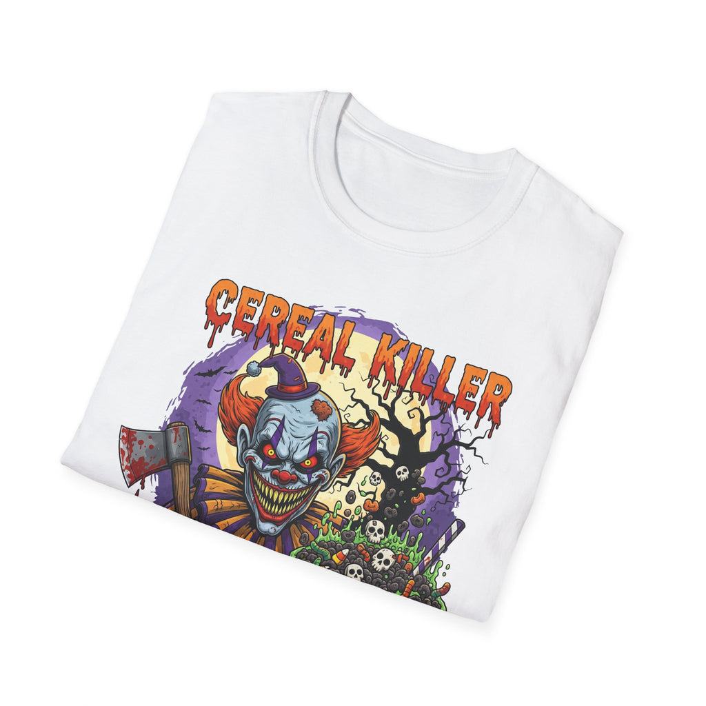 Cereal Killer T-Shirt, Unisex Halloween Shirt, Spooky Graphic Tee, Fun Costume Top, Gag Gift for Halloween, Horror Theme Apparel