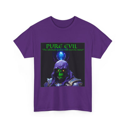 Pure Evil  Masters Of The Universe Skeletor Parody Unisex Heavy Cotton Tee