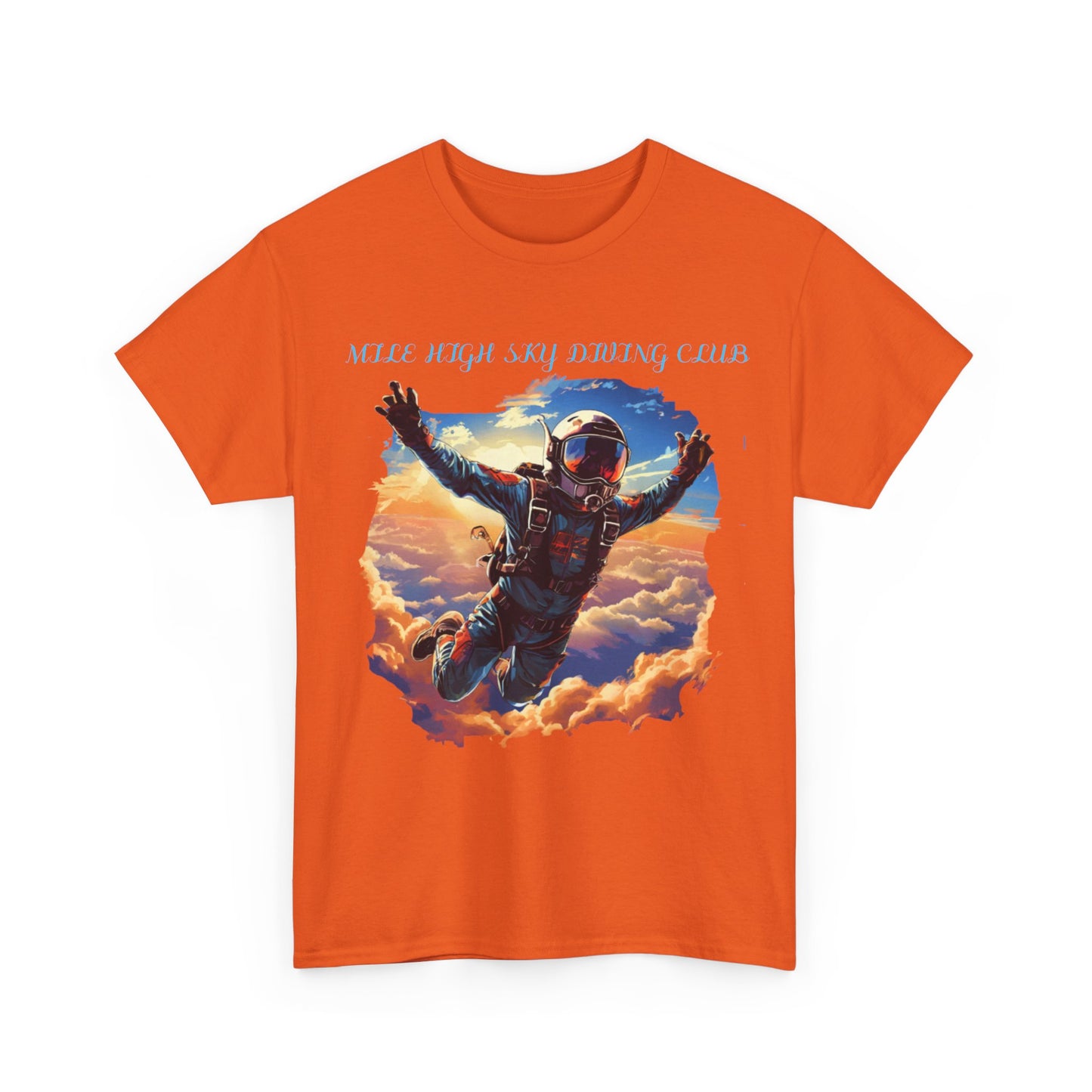 MILE HIGH SKY DIVING CLUB Unisex Heavy Cotton Tee