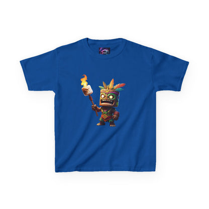 Kids Tiki Toasted Marshmallow Heavy Cotton Tee - Fun & Playful Design for Adventurous Kids