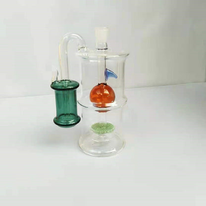 External Glass Pipe Mute Smoking Pot With Burning Pot Hose