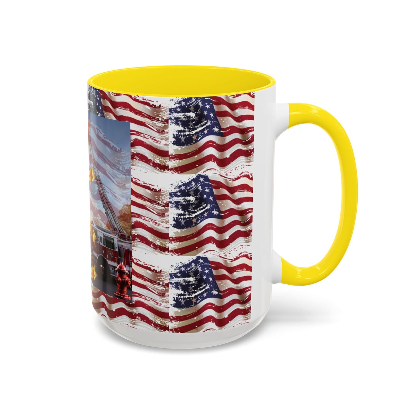 Juniata Terrace Fire 2025 Patriotic Firefighter Accent Coffee Mug - 11oz & 15oz