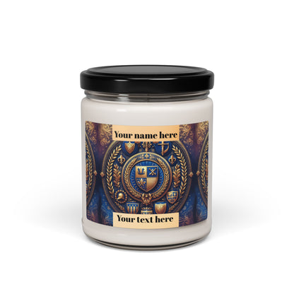 Honor Customizable Royal Crest  – 9oz Decorative Candle for Home & Occasions