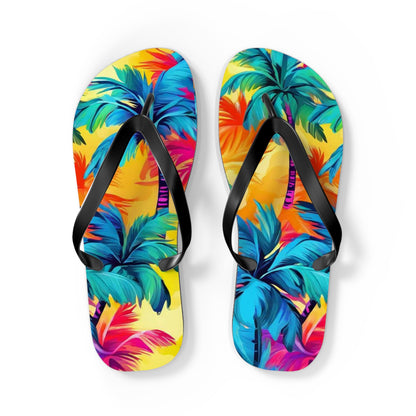 Rainbow Palm Flip Flops