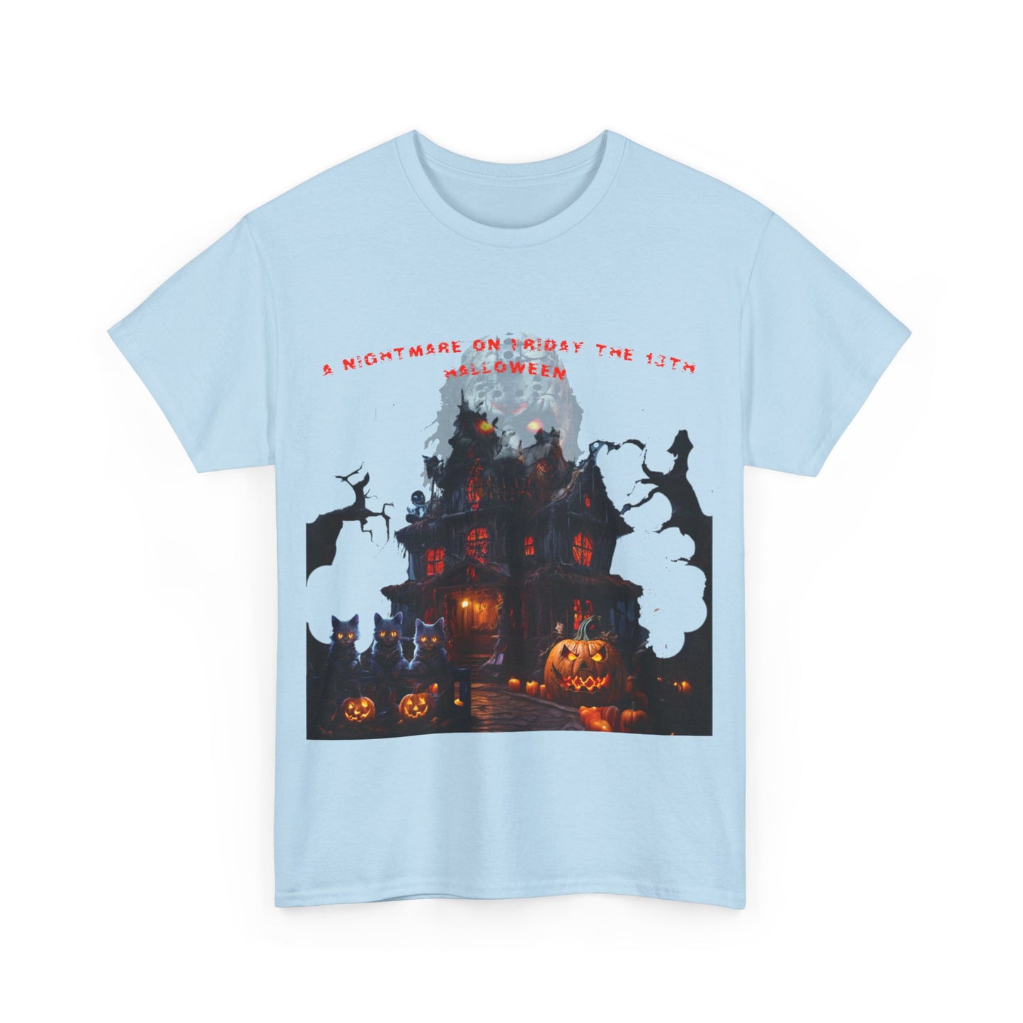 A Nightmare On Friday The 13th Halloween Unisex Heavy Cotton Tee