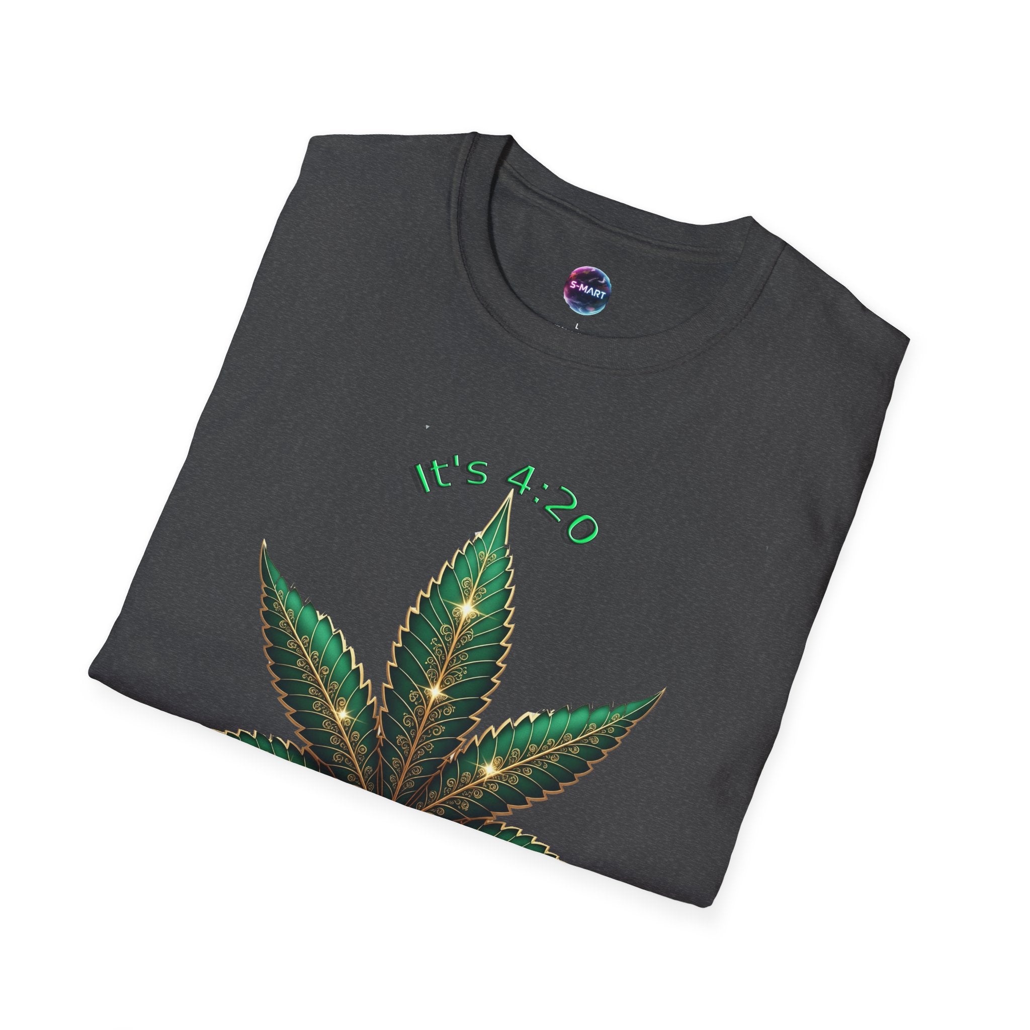 It's 420 Somewhere Vibes Unisex T-Shirt - Perfect for Cannabis Enthusiasts, Gifts, Festivals, Casual Wear, and Celebrations! - S-Mart Shop Smart Treasures