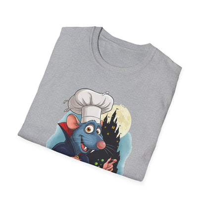 Nosferatoille T-Shirt - Fun Cooking Gift, Unisex Graphic Tee, Nosferatouille Humor, Halloween Apparel, Foodie Tee