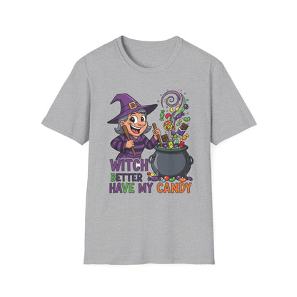 Witch Better Have My Candy T-Shirt, Halloween Tee, Unisex Graphic Shirt, Funny Costume Top, Spooky Season Apparel