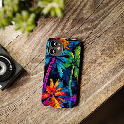 Dark Palm Slim Phone Cases