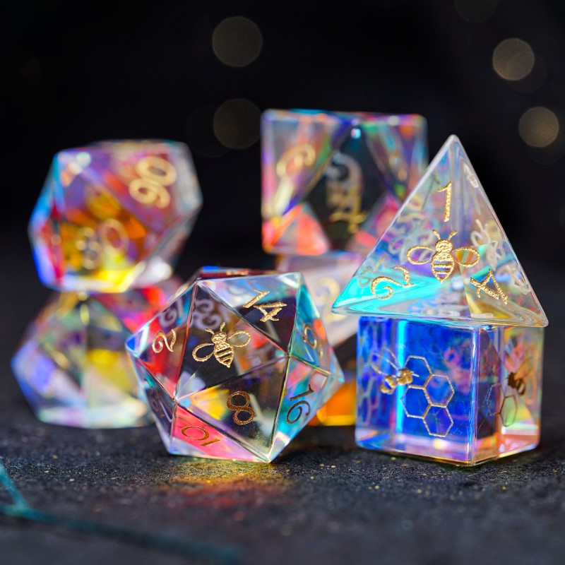 Fantasy Crystal Dice Bee Theme Gem