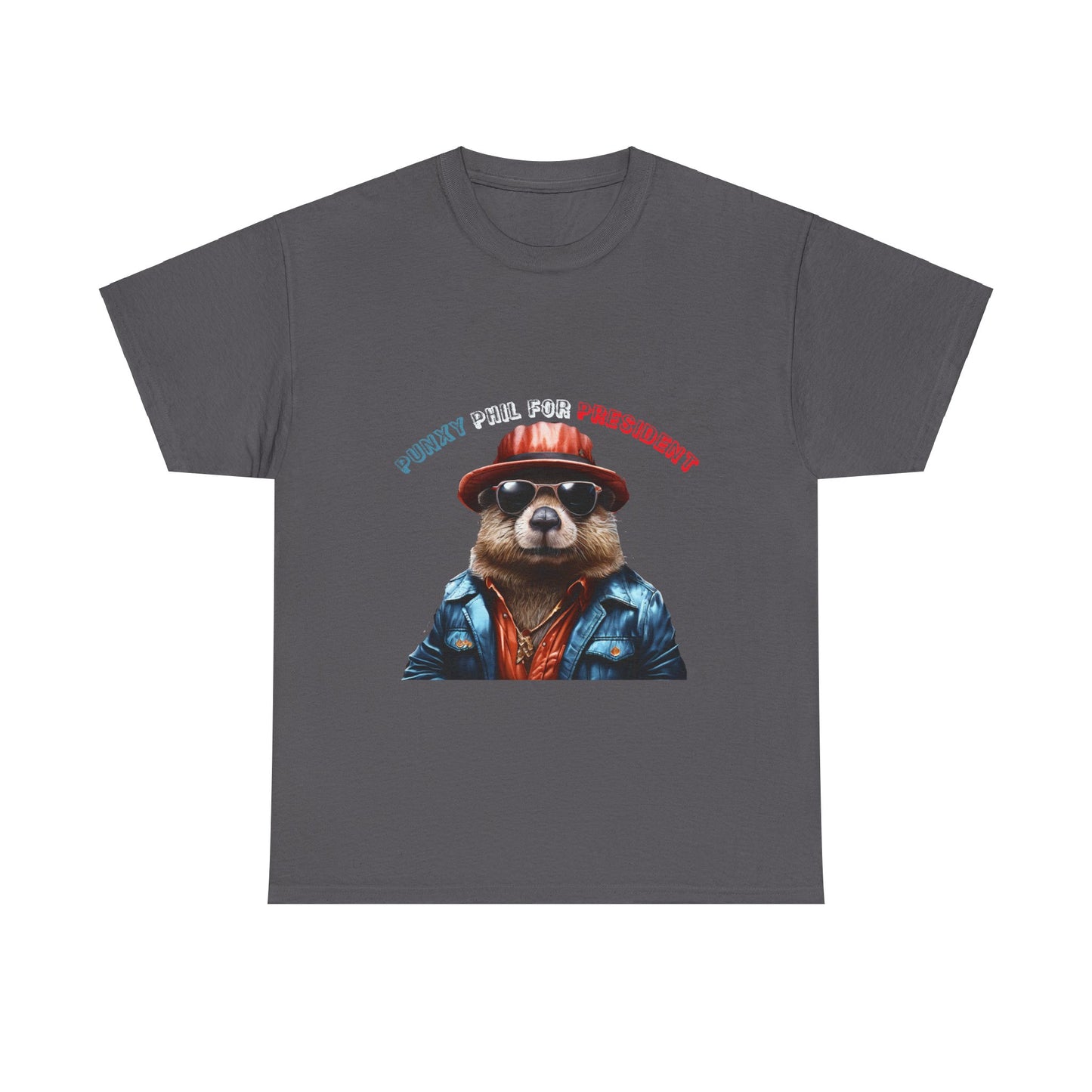 Punxy Phil For President Unisex Heavy Cotton Tee