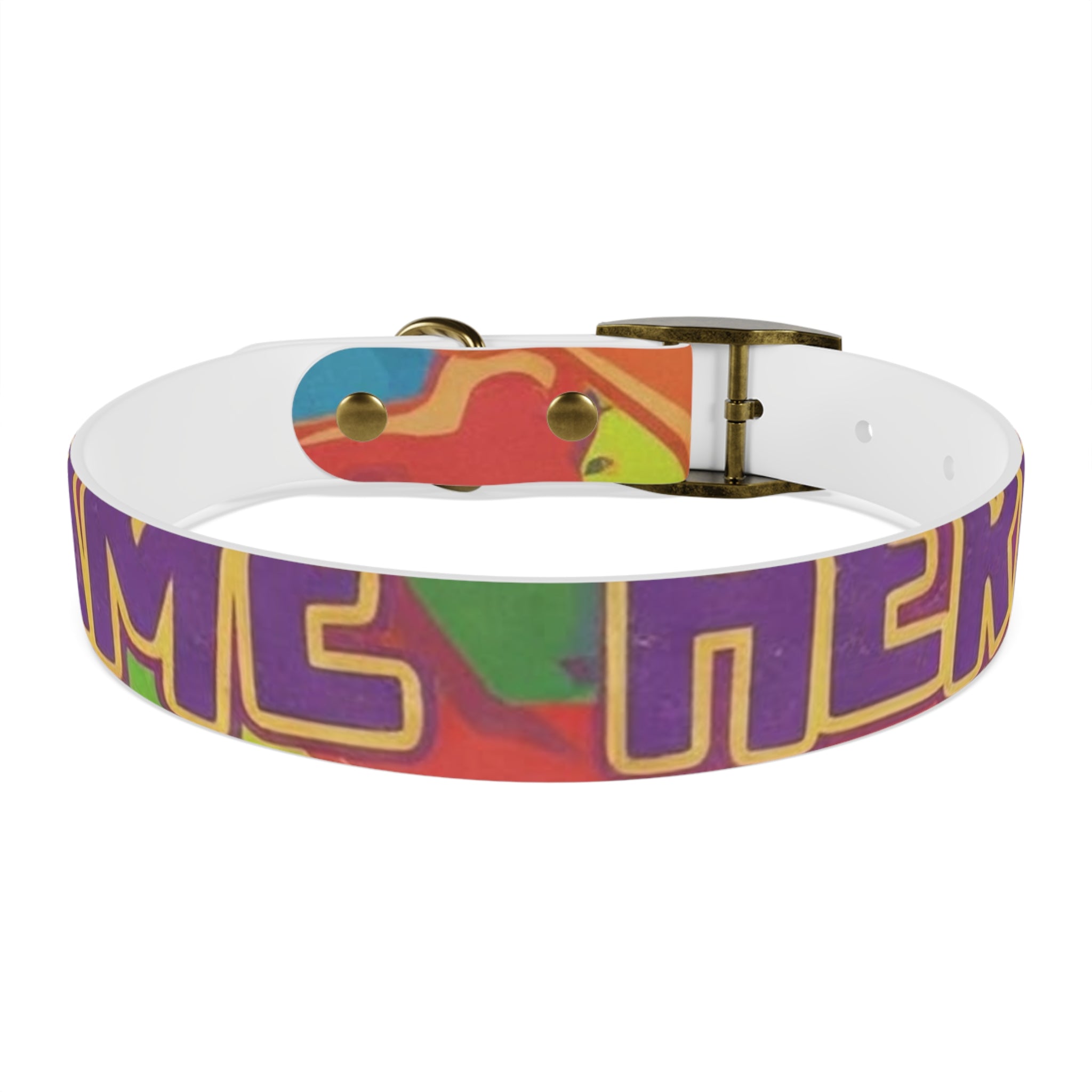 Vibrant Rainbow Dog Collar - Colorful Pet Accessory for Any Occasion