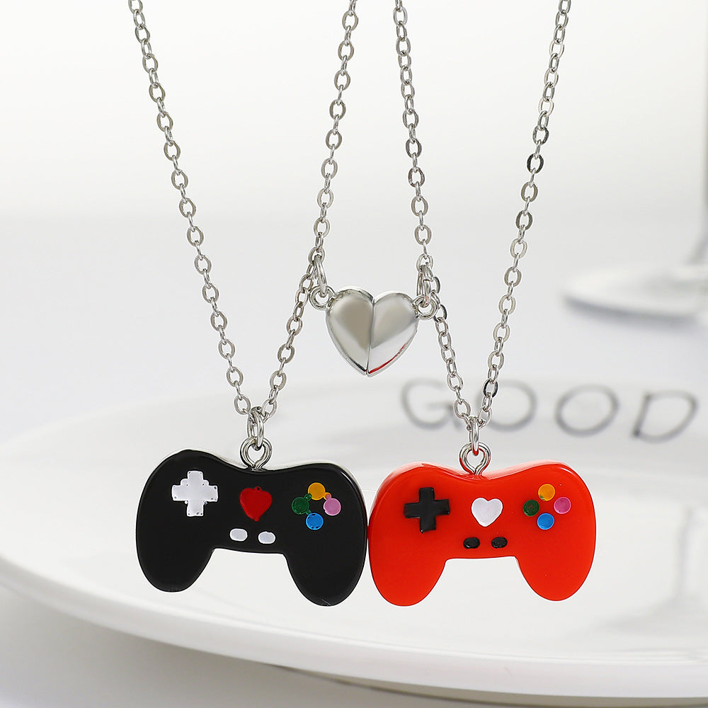 Creative Game Machine Handle Necklace