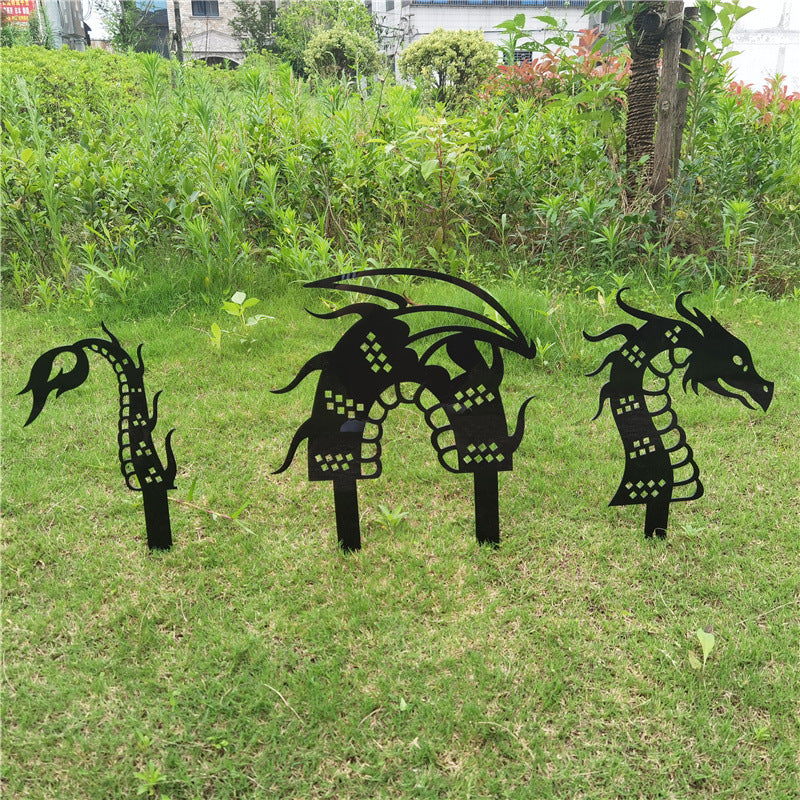 Acrylic Dragon Hollow Cards For Garden Decoration