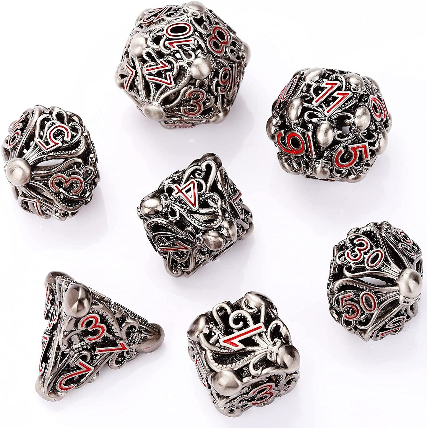 Brass Metal Octopus Hollow Dice