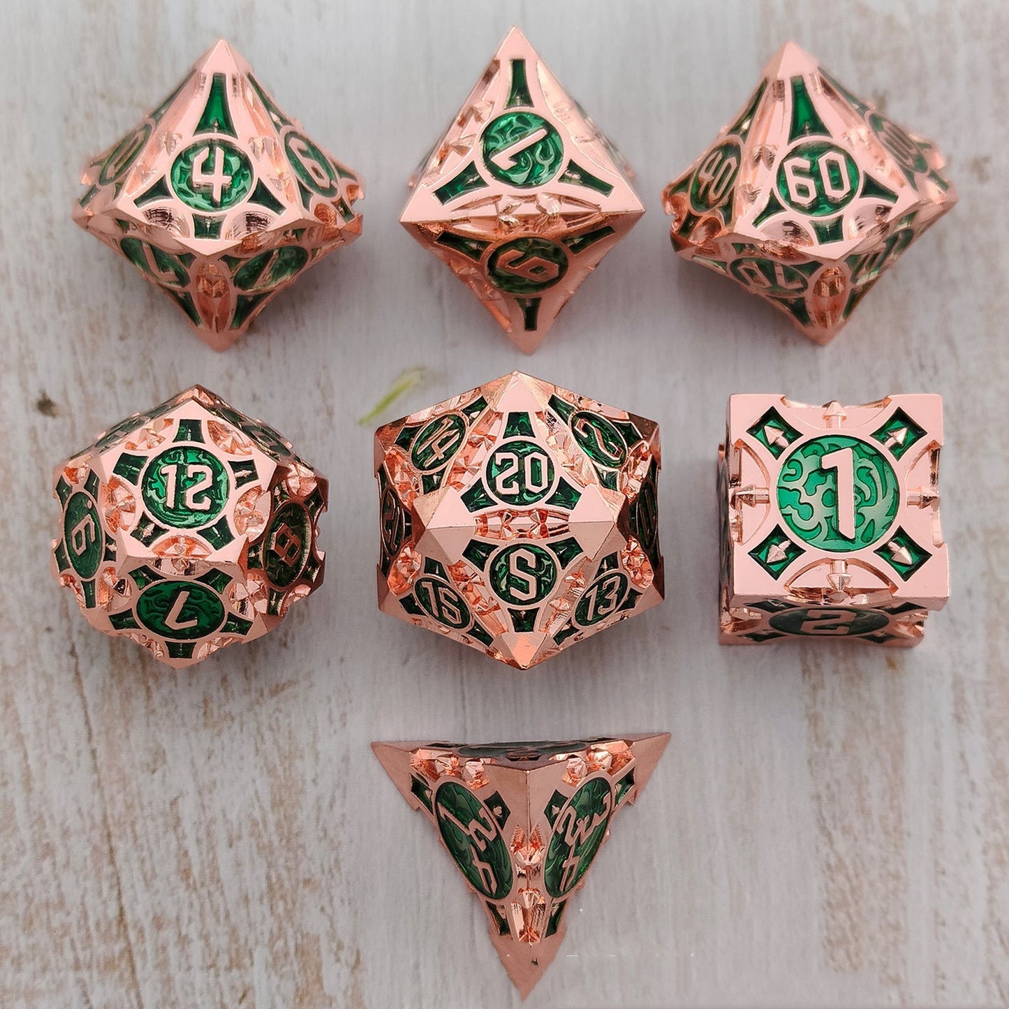 Metal Dice Solid Set Desktop Game