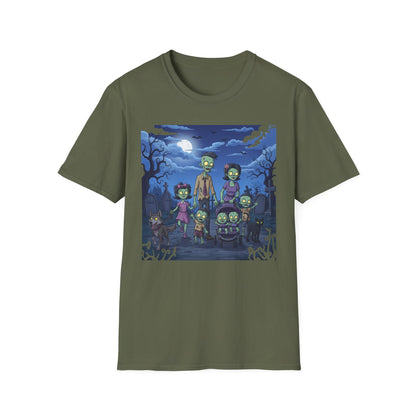 Zombie Family Halloween T-Shirt, Unisex Softstyle Tee for Men & Women, Funny Halloween Gift, Spooky Costume Top, Perfect for Halloween [...]